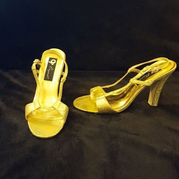 Gold glitter heels   - Picture 1 of 5